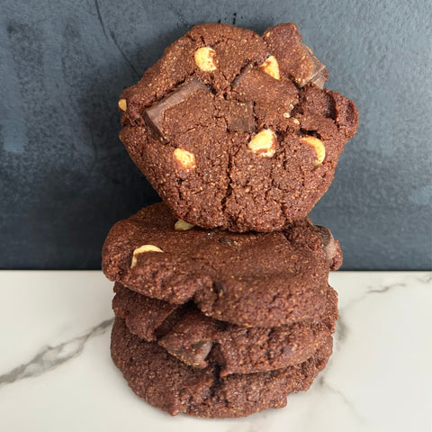 Triple Chocolate Chunk Cookies