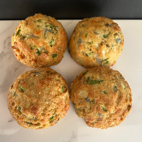 Jalapeno, red onion and cheddar rolls