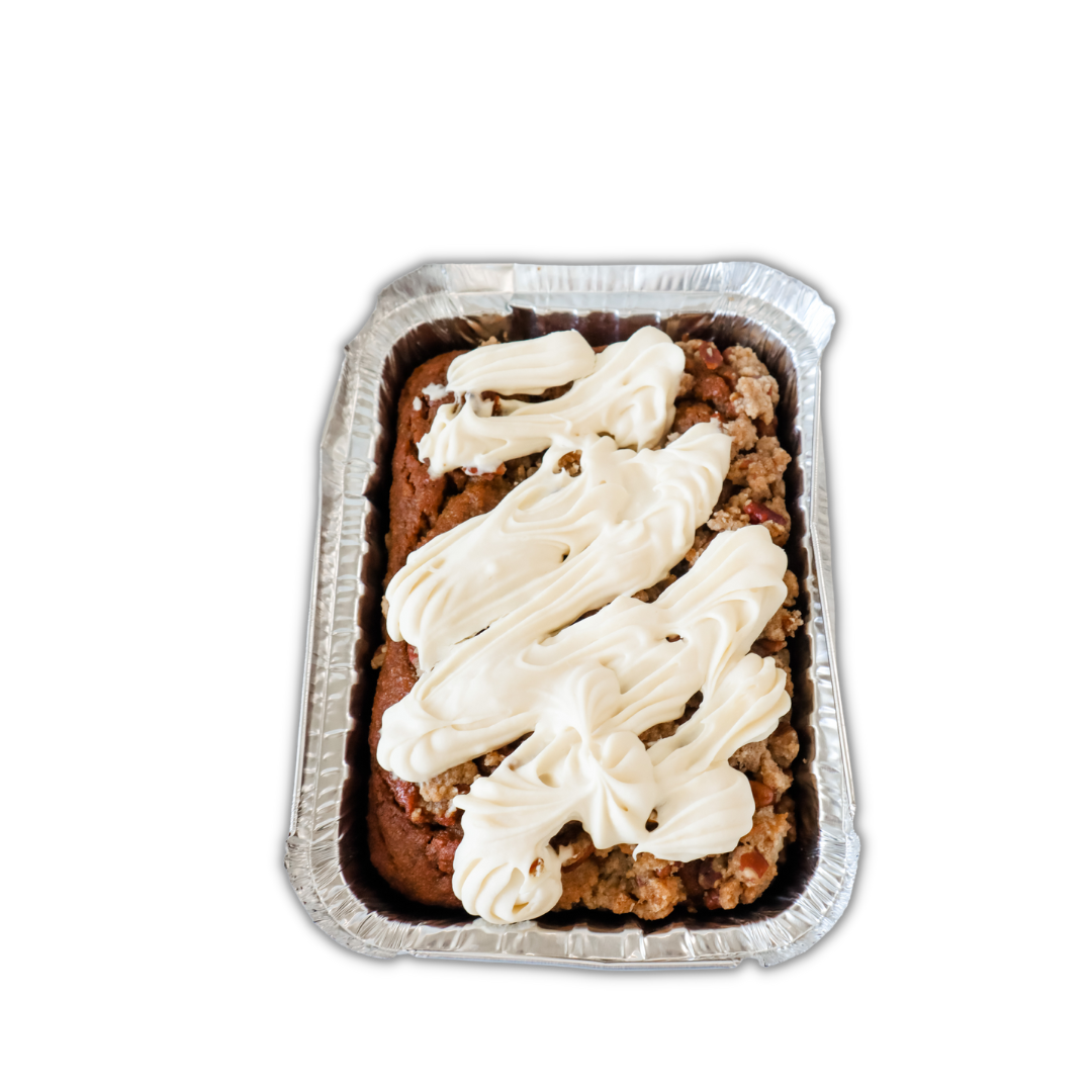 Pumpkin Maple Pecan Cake with cream cheese icing