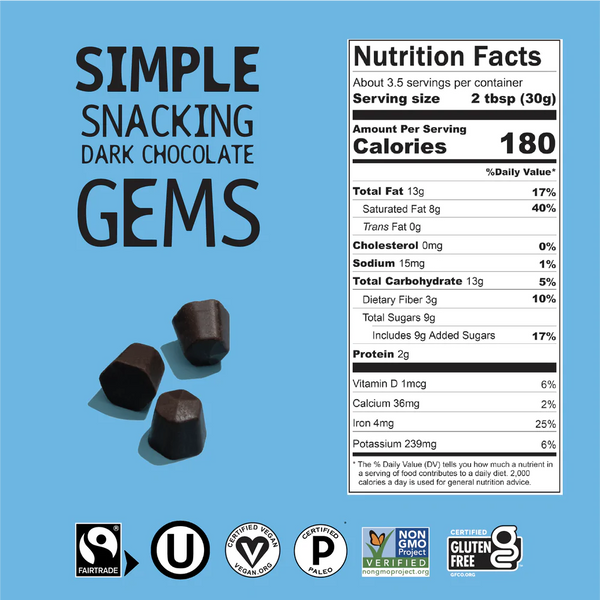 Hu Chocolate Almond Chunks/Gems